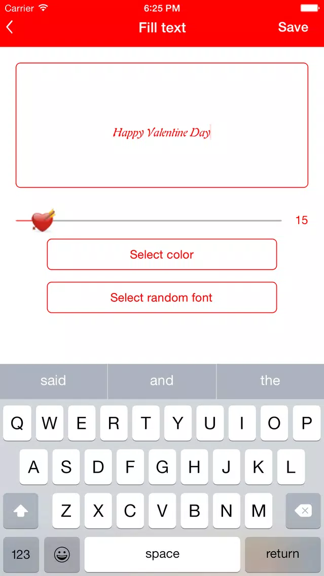 Capturas de pantalla de Valentine Special Card creator, Contdown, Quotes