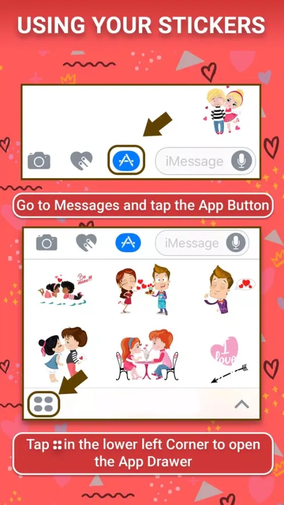 Love Couple Animated Stickers スクリーンショット