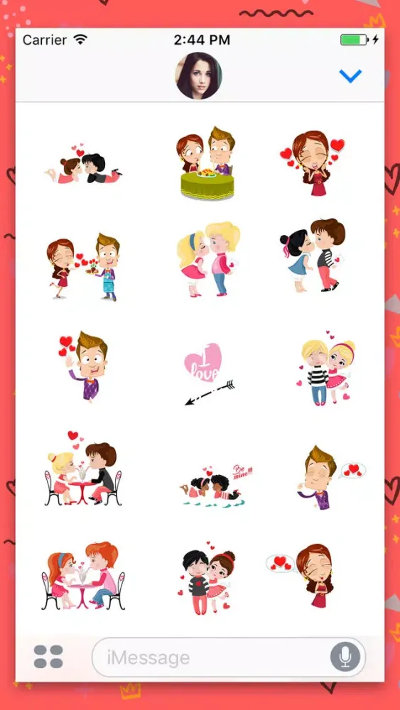 Love Couple Animated Stickers スクリーンショット