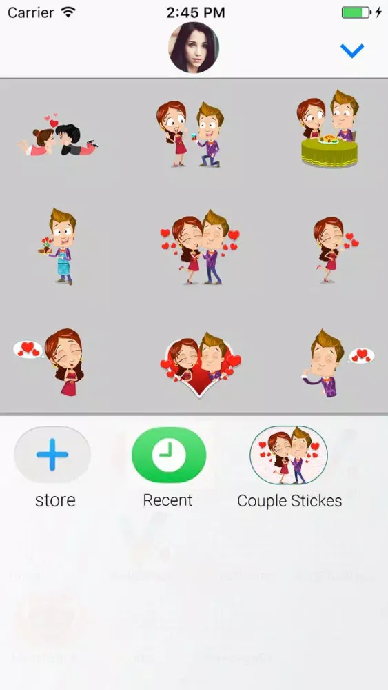 Love Couple Animated Stickers スクリーンショット