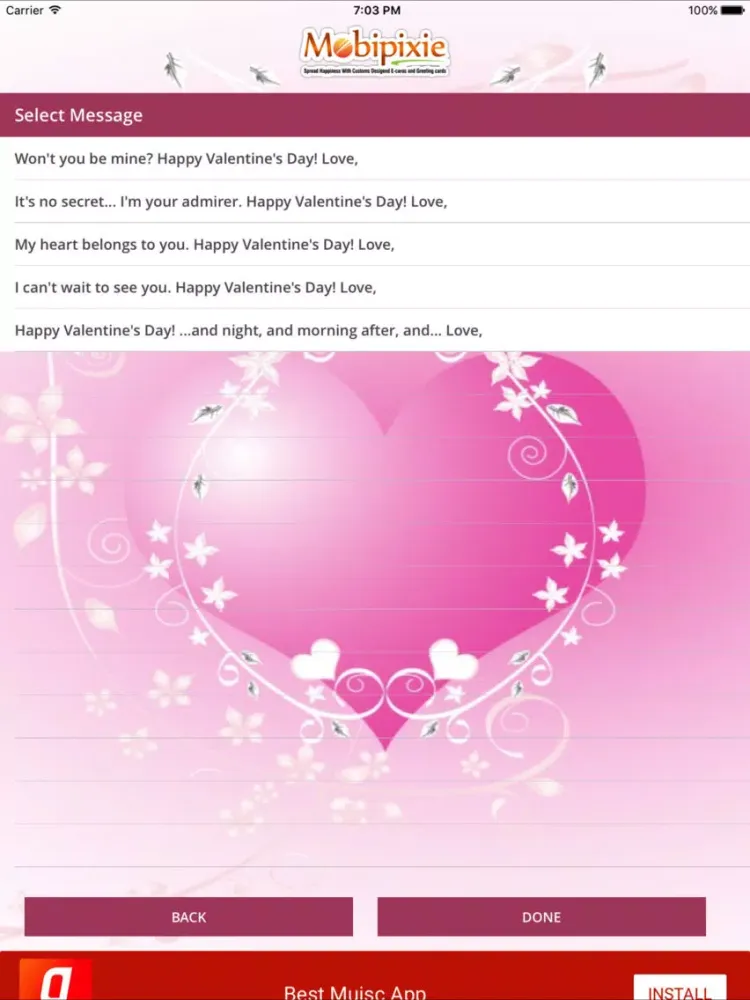 Capturas de pantalla de Valentine Week eCard & Greetings iPad 