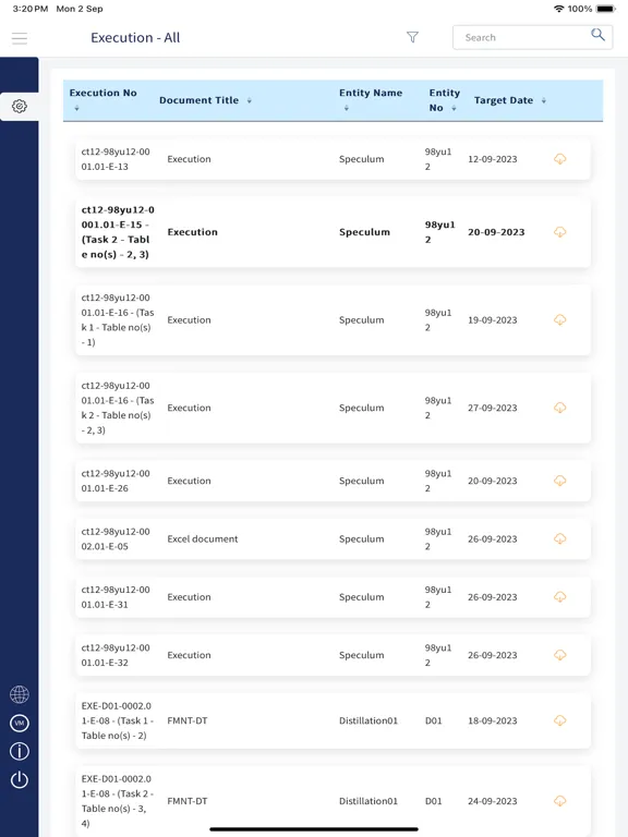 ภาพหน้าจอของ ValGenesis VLMS 4.2 PS1 iPad 