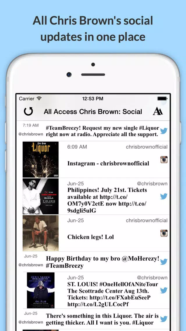 All Access: Chris Brown Edition - Music, Videos, Social, Photos, News & More! স্ক্রিনশট