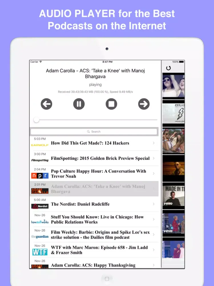 MobiTube: Best Videos on Music, Movies, Games, Funny Stuff & More! iPad  Screenshots