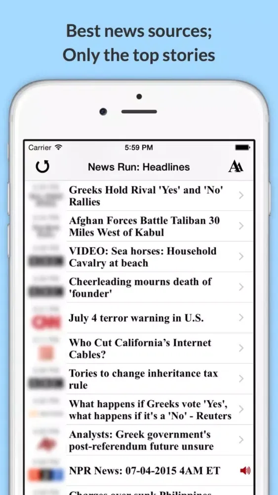 Tangkapan skrin News Run: Top Headlines & Audio News on the Go!