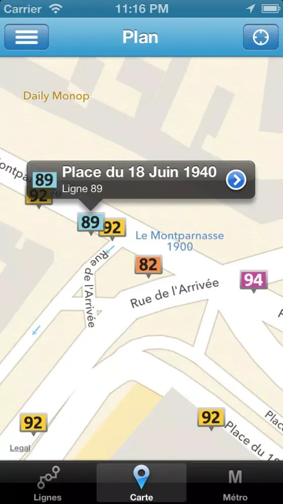 Скриншоты Bus à Paris ! (TOUTES les STATIONS autour de vous)