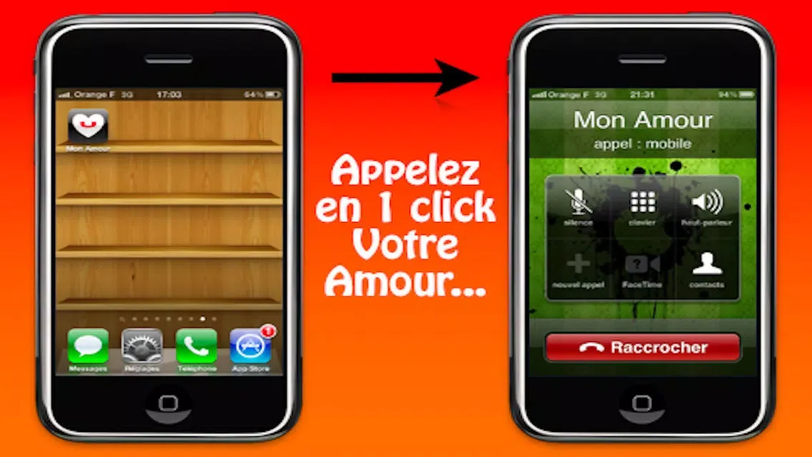 Capturas de tela do Appel à Mon Amour en 1 seul click !