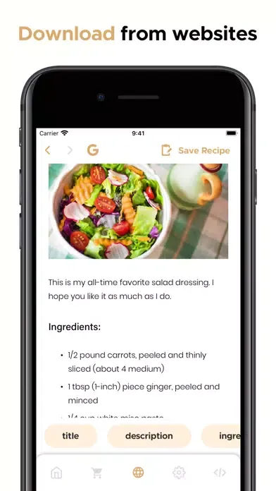 Capturas de pantalla de Avoc Recipe Manager