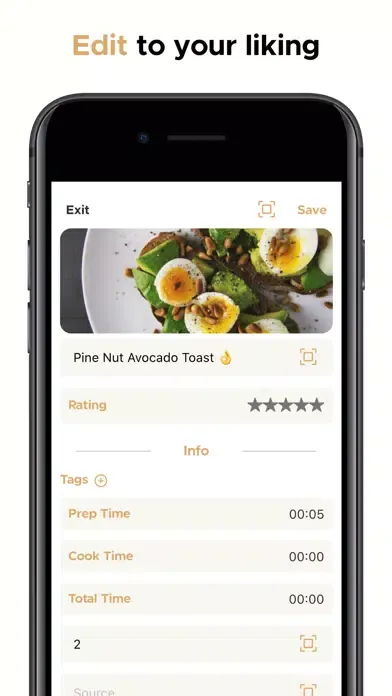 Capturas de pantalla de Avoc Recipe Manager