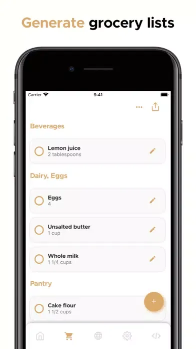 Capturas de pantalla de Avoc Recipe Manager