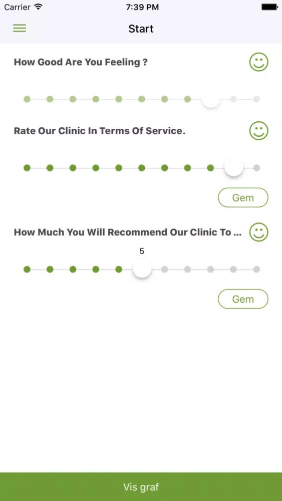 Ảnh chụp màn hình của Validi Feedback