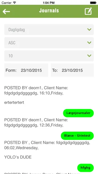 Validi Clinic system Screenshots