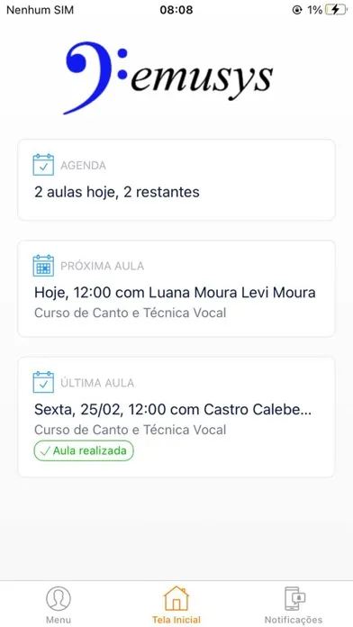 Screenshot di Emusys - Alunos e Professores