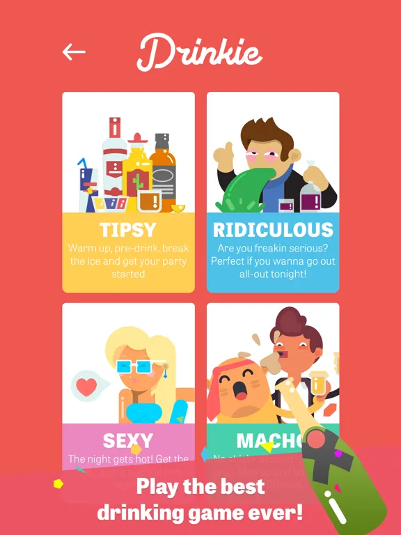 Tangkapan layar Drinkie - Drinking Game iPad 