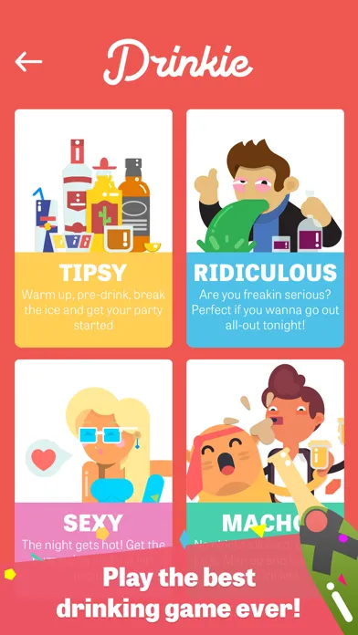 Tangkapan layar Drinkie - Drinking Game