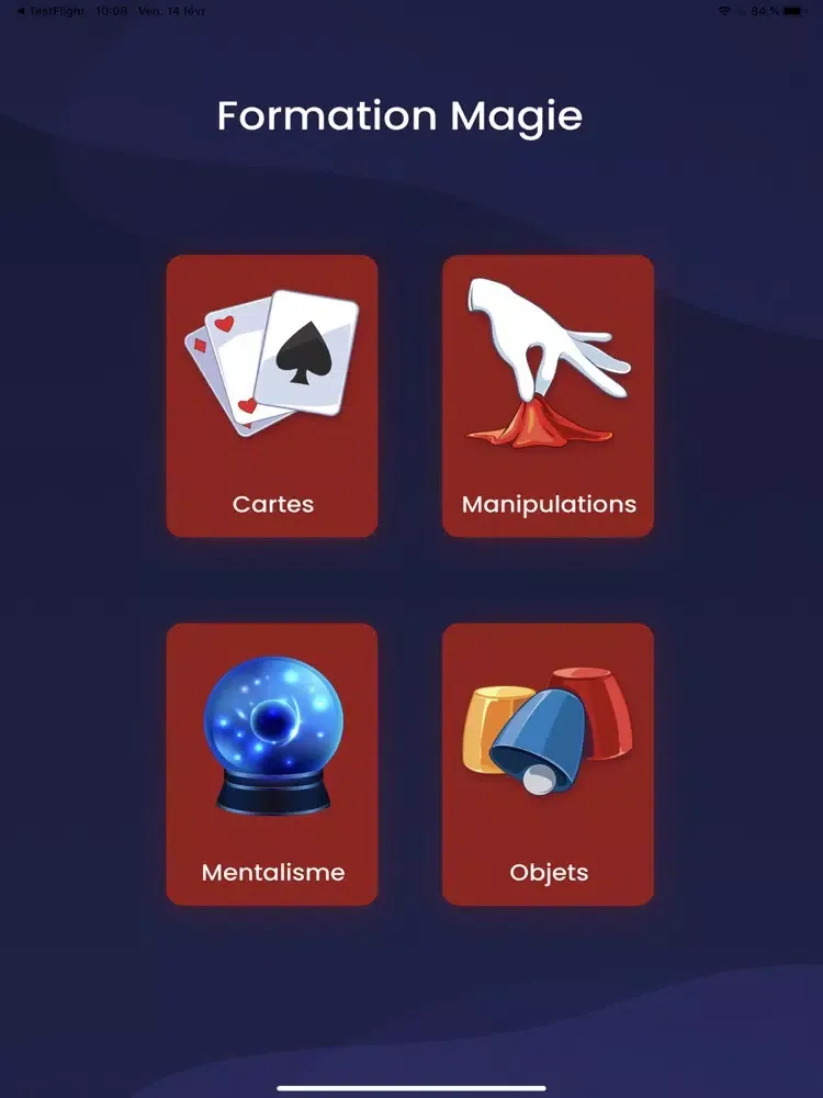 Tangkapan skrin Formation Magie iPad 
