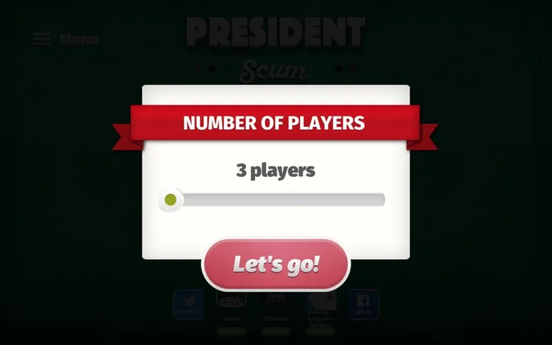 ภาพหน้าจอของ President card game