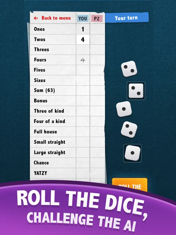 Yatzy - Dice poker iPad  스크린샷