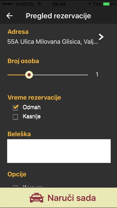 Ảnh chụp màn hình của GRADSKI TAXI VALJEVO