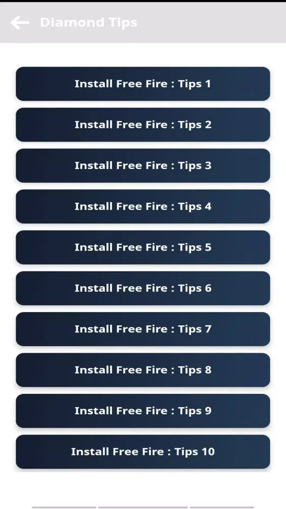 Diamonds Gaining Tips Screenshots