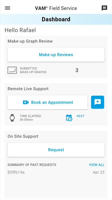 VAM Field Service App 스크린샷