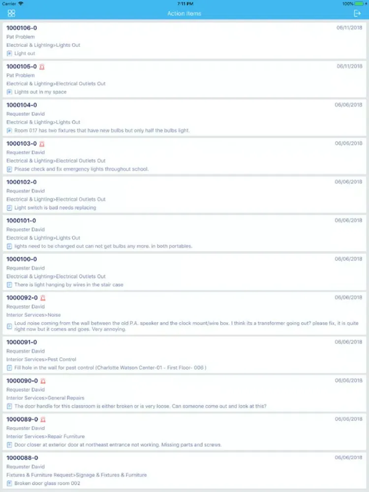 Ảnh chụp màn hình của MobilD Approval iPad 