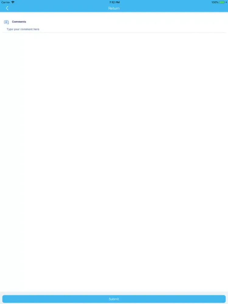 Ảnh chụp màn hình của MobilD Approval iPad 