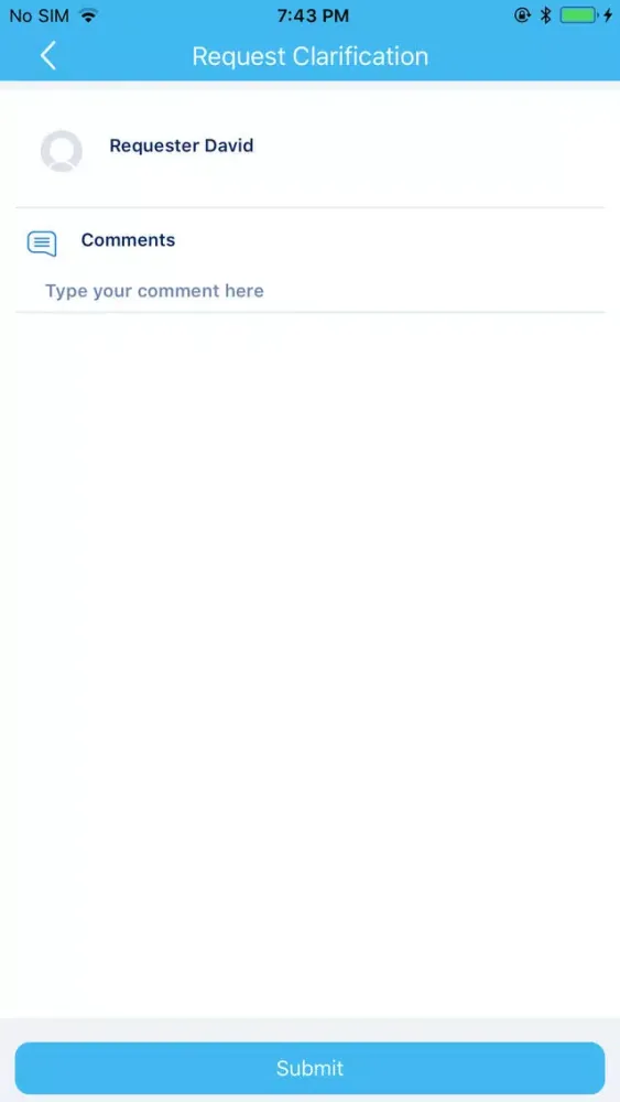 Ảnh chụp màn hình của MobilD Approval