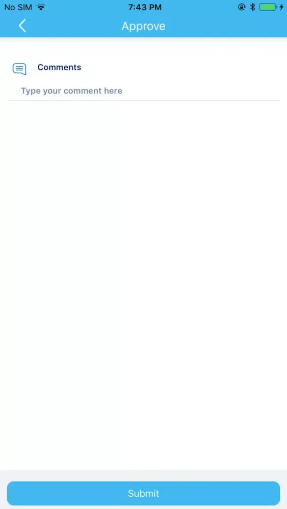 Ảnh chụp màn hình của MobilD Approval