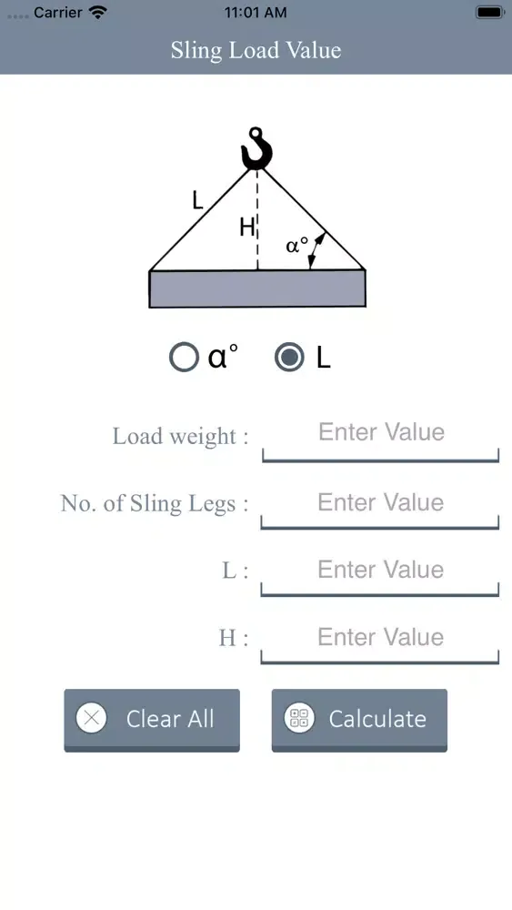 Tangkapan layar Sling Load Value - Free