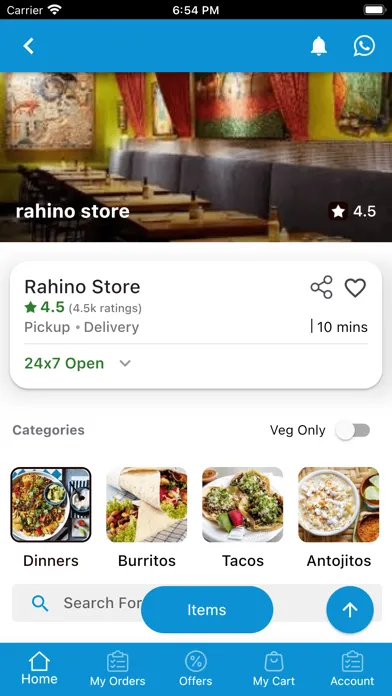 Foodmania Customer Screenshots