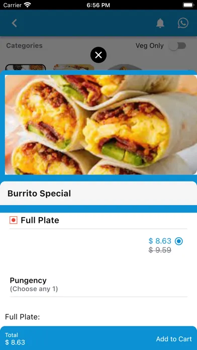 Foodmania Customer Screenshots