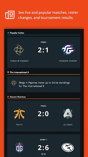 Captures d'écran de Dota Pro Circuit