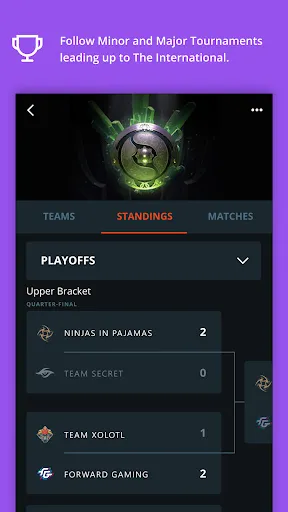 Captures d'écran de Dota Pro Circuit