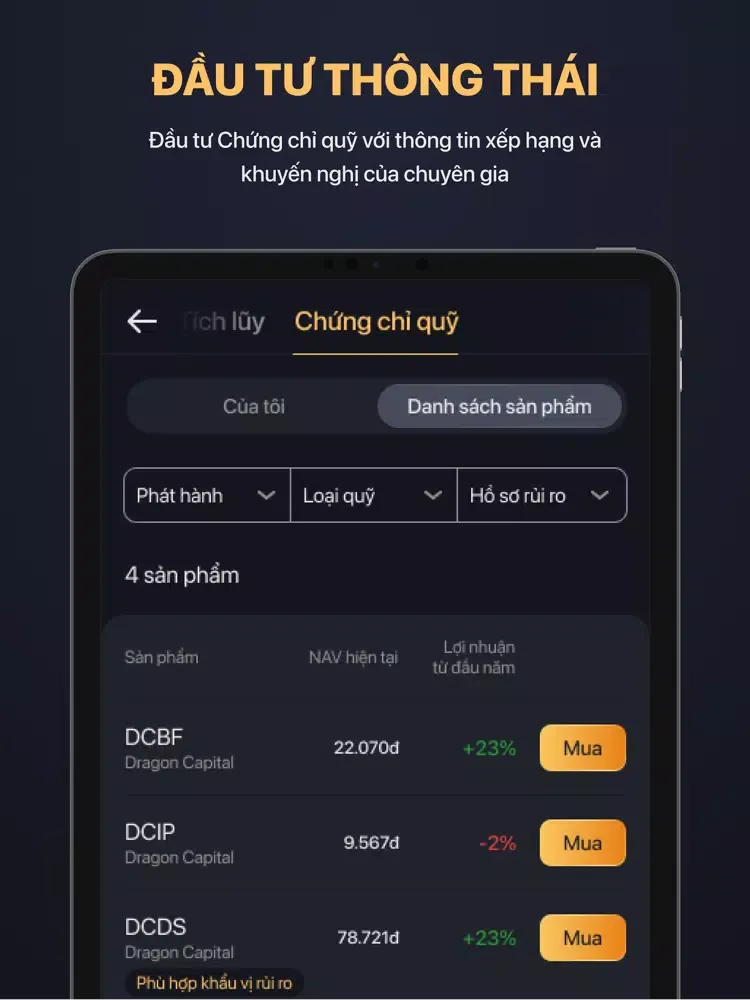 TOPI Đầu tư, quản lý tài chính iPad  スクリーンショット