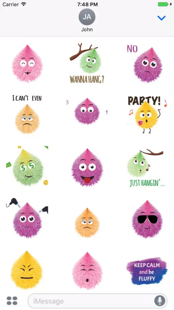 تصاویر Fluffy - Animated cute emojis