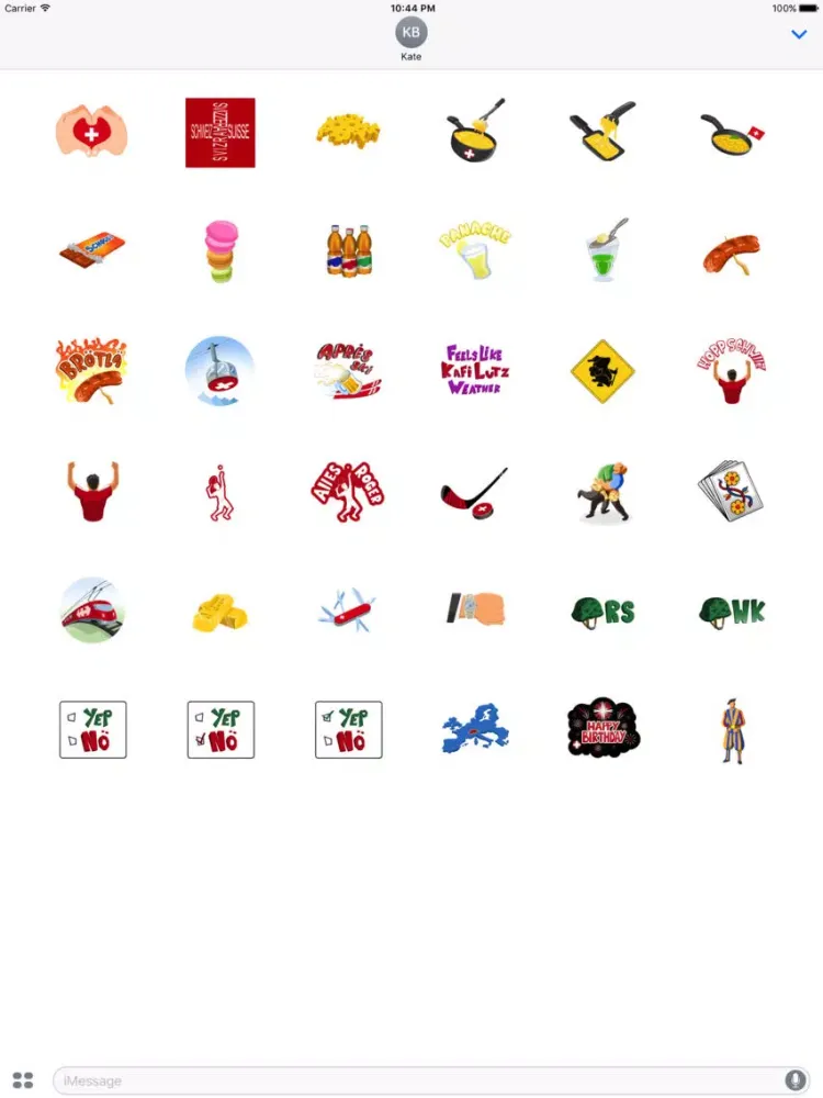 SwissMoji - Swiss Stickers iPad  سکرین شاٹس