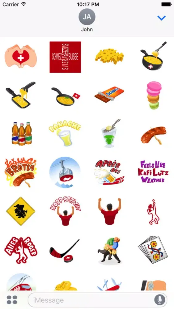 SwissMoji - Swiss Stickers سکرین شاٹس