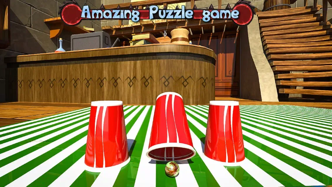 Tangkapan layar Tricky Ball Shuffle Shell Game