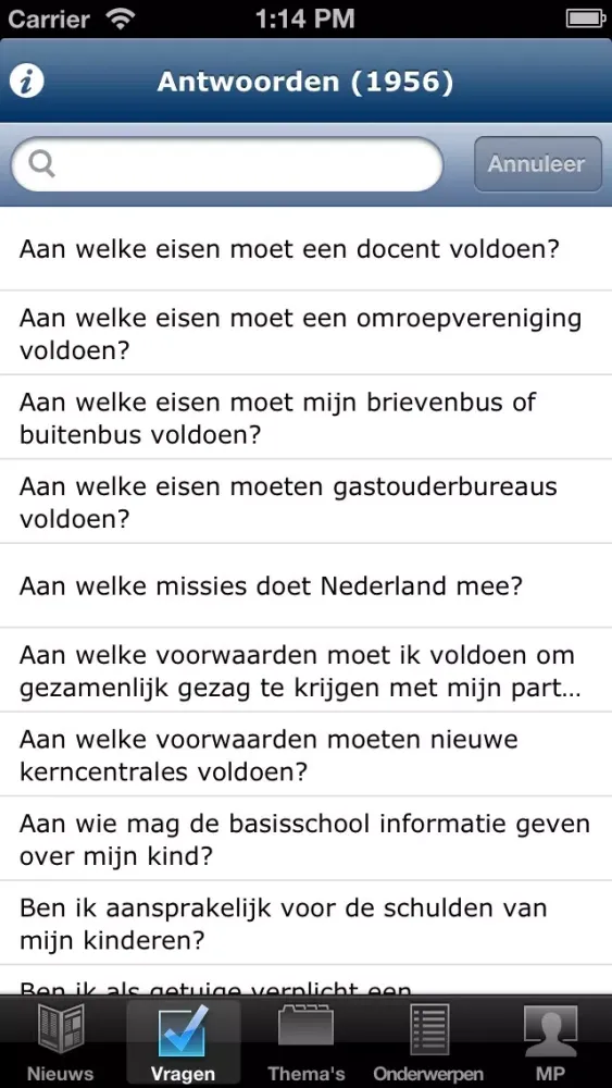 Screenshot di Rijksoverheid