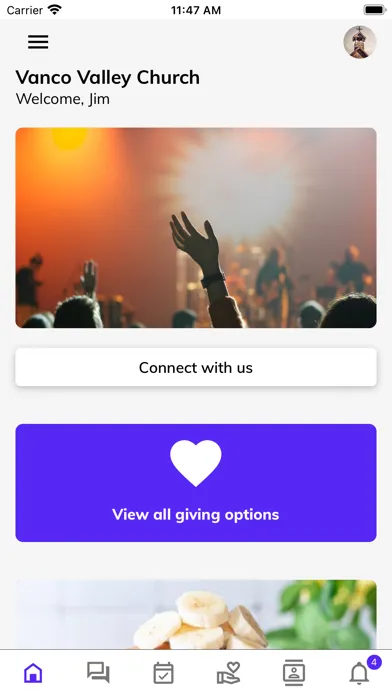 Ảnh chụp màn hình của Vanco Mobile Faith Engagement
