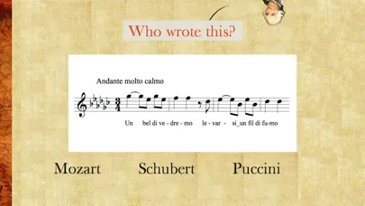 Ảnh chụp màn hình của Music History Flashcards