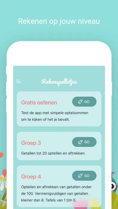 Rekenspelletjes groep 3 t/m 5 Ekran Görüntüleri