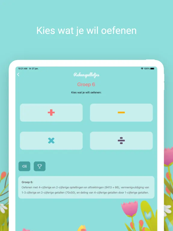 Rekenspelletjes Groep 6 7 8 iPad 应用截图