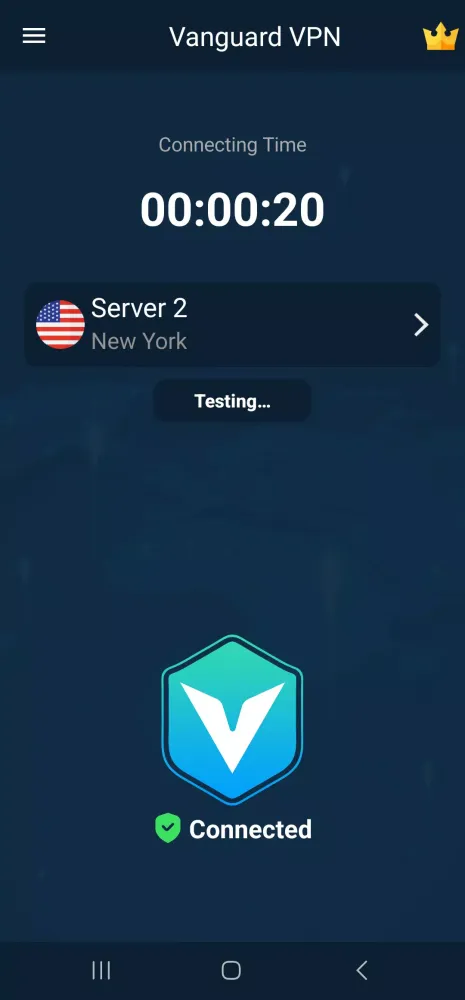 Zrzuty ekranu Vanguard VPN