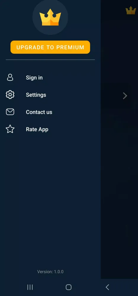 Zrzuty ekranu Vanguard VPN