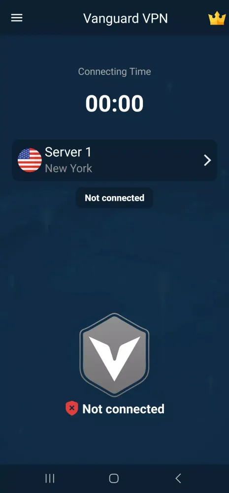 Zrzuty ekranu Vanguard VPN