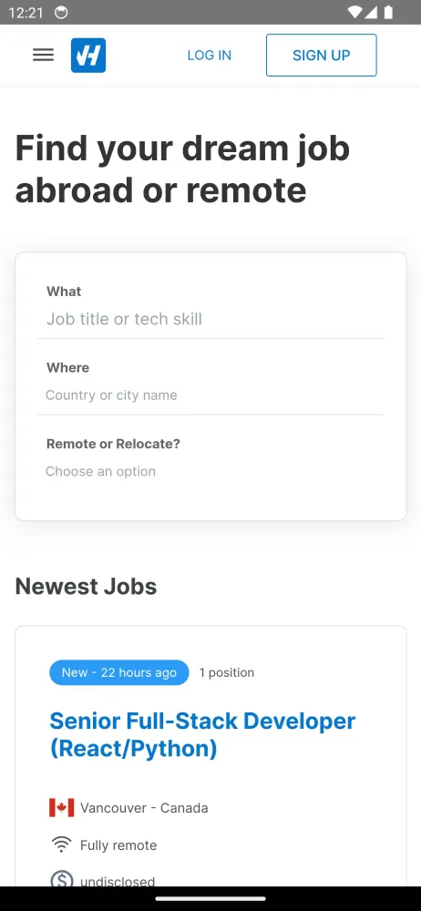 VanHack - Find Top Tech Talent سکرین شاٹس