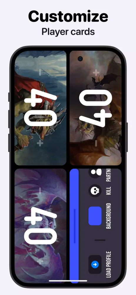 Captures d'écran de MTG Life Counter App: Lotus