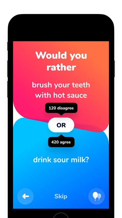 Ảnh chụp màn hình của Dilemmaly - Would you rather?